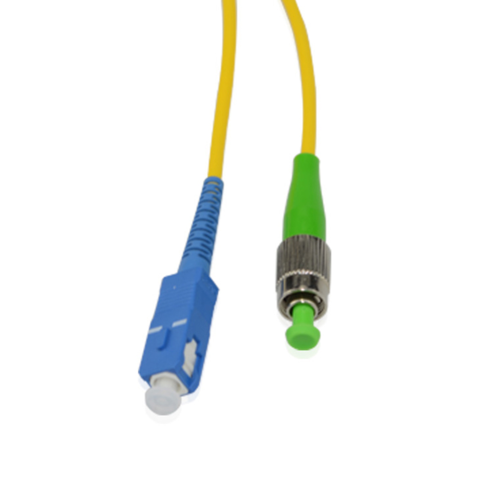FC/APC to SC/UPC Single-Mode Simplex Fiber Optic Patch Cable