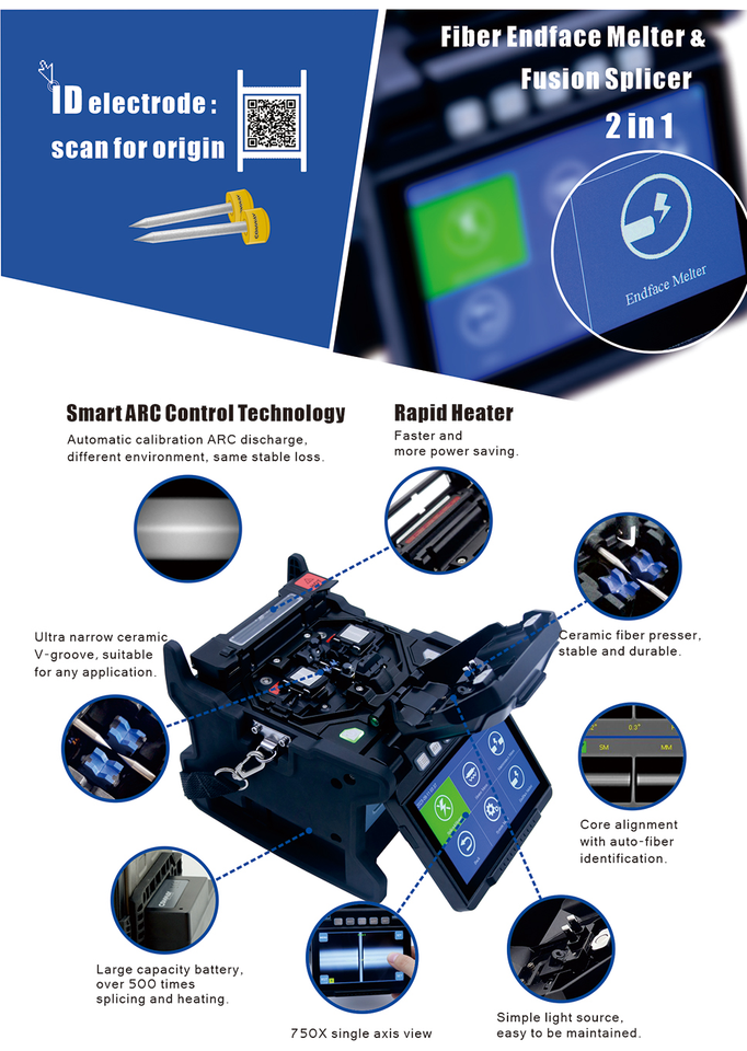 COMWAY Fusion Splicer C10S V2 – Advanced Fiber Splicing Solution in the Middle East