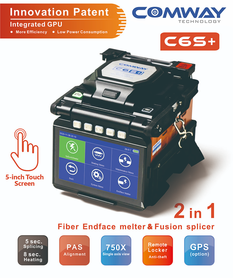 Comway C6S FTTx Fiber Optic Fusion Splicer Machine – Ready Stock UAE