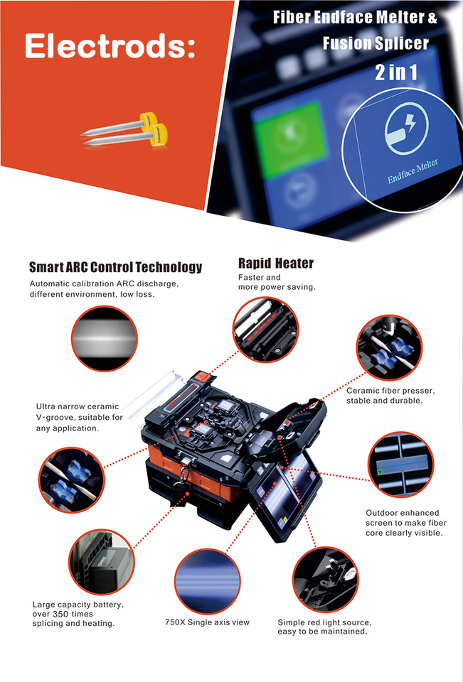 Comway C6S FTTx Fiber Optic Fusion Splicer Machine – Ready Stock UAE