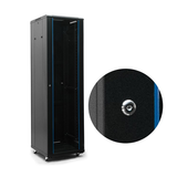 Data Center Server Rack Floor Standing Glass Door 12U-47U W600*D800mm