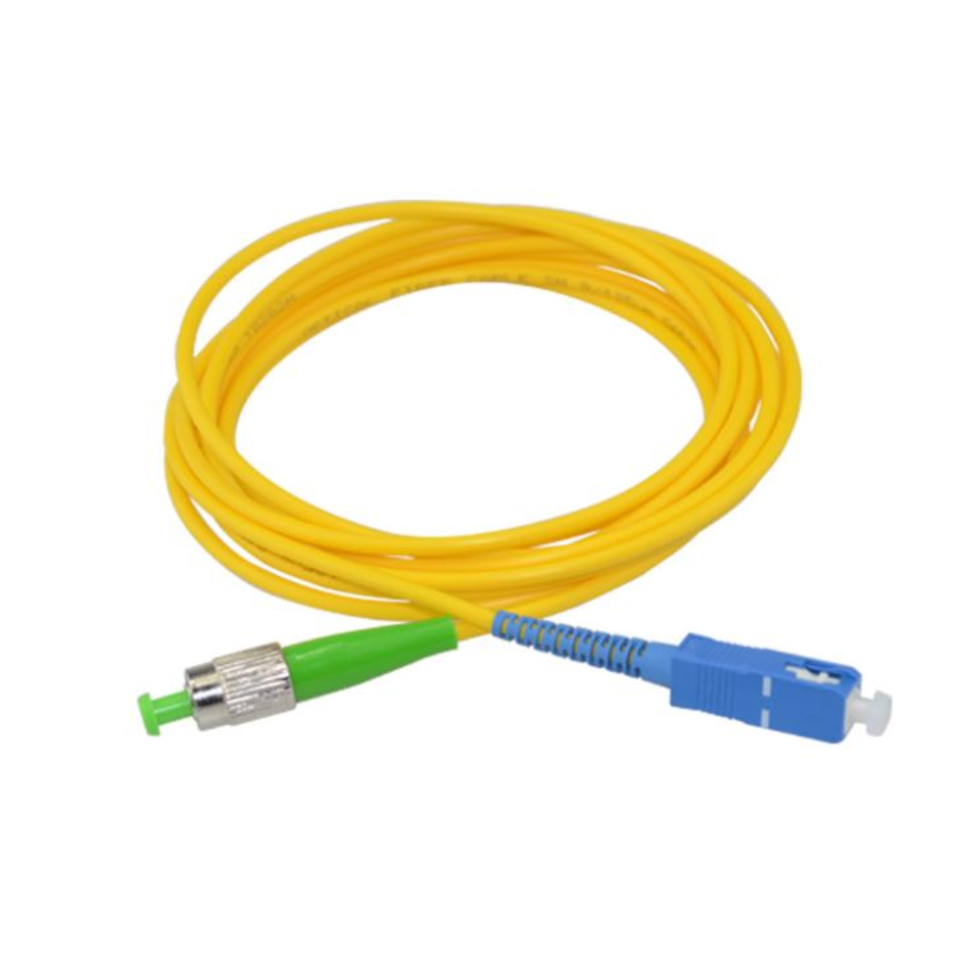 FC/APC to SC/UPC Single-Mode Simplex Fiber Optic Patch Cable