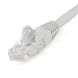 Close-up of Cat6 UTP LSZH Snagless RJ45 Patch Cord showing molded boot and gold-plated pins
