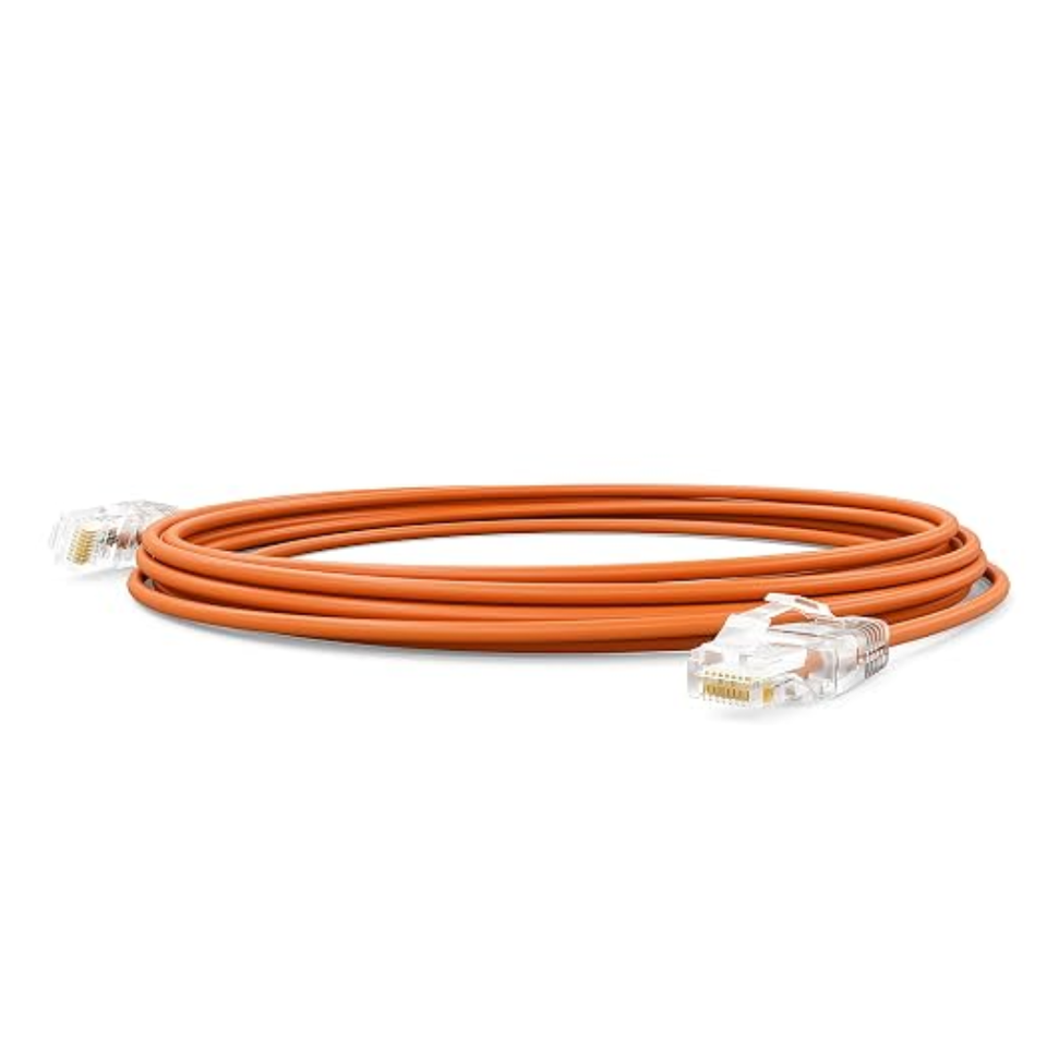 Professional server rack cable management using Cat6 UTP Slim 28AWG High-Density Patch Cord