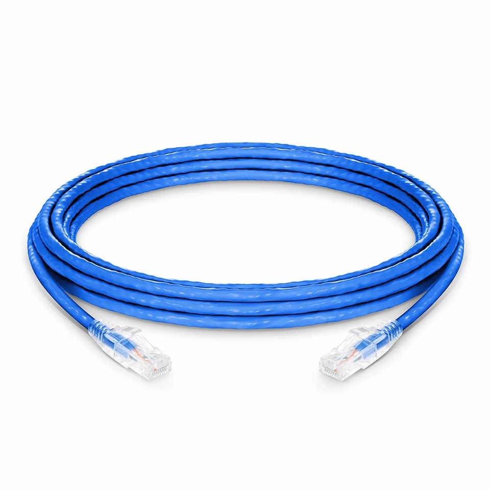 Cat6A UTP Snagless Patch Cord LSZH showing flexible unshielded construction and molded boot.