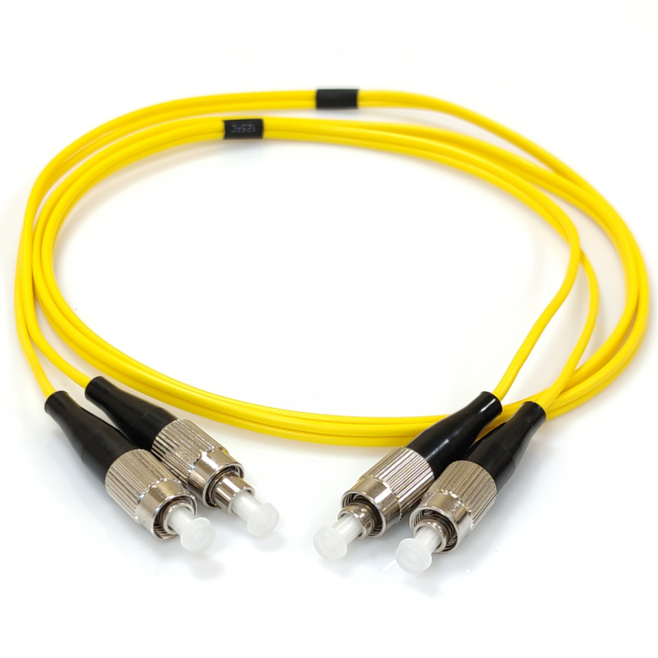 FC/UPC to FC/UPC Single Mode Duplex Fiber Patch Cord detailed view
