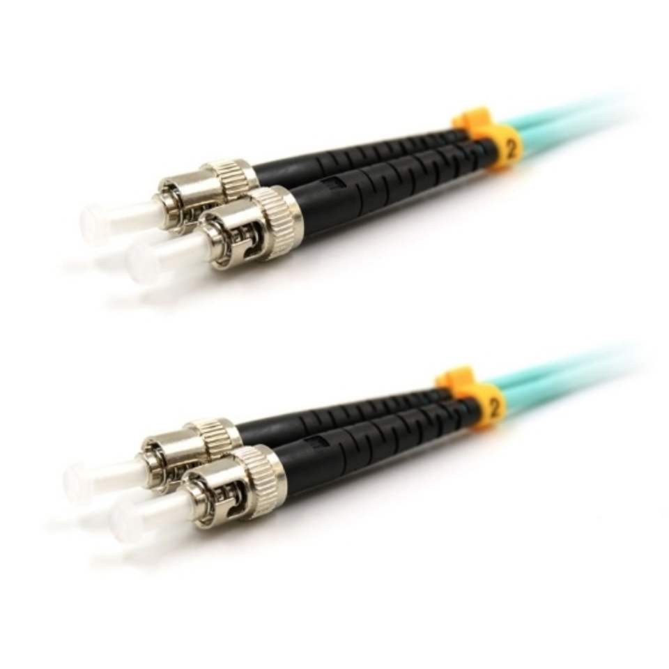 Multiple lengths of duplex multimode fiber patch cords ready for enterprise deployment