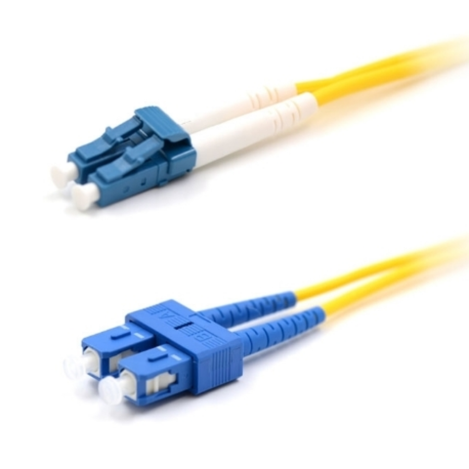 Multiple lengths of duplex single mode fiber patch cords ready for enterprise deployment