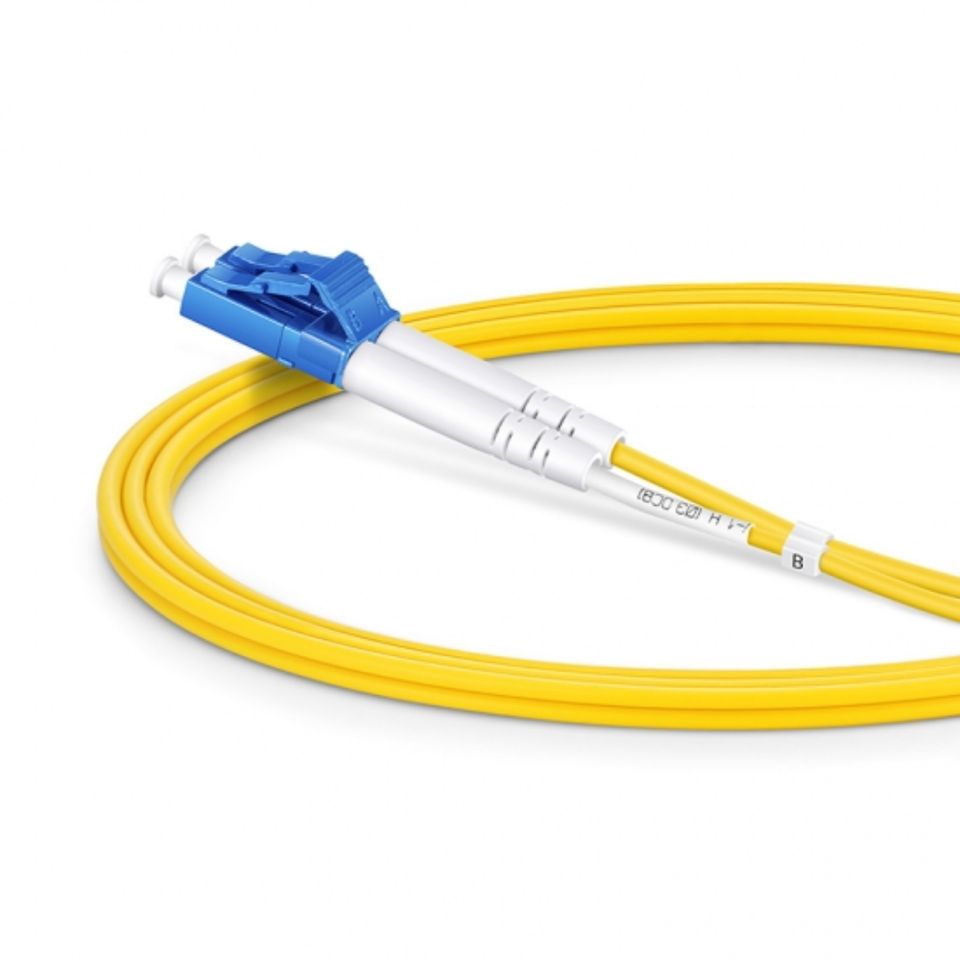 Multiple lengths of simplex single mode fiber patch cords ready for deployment