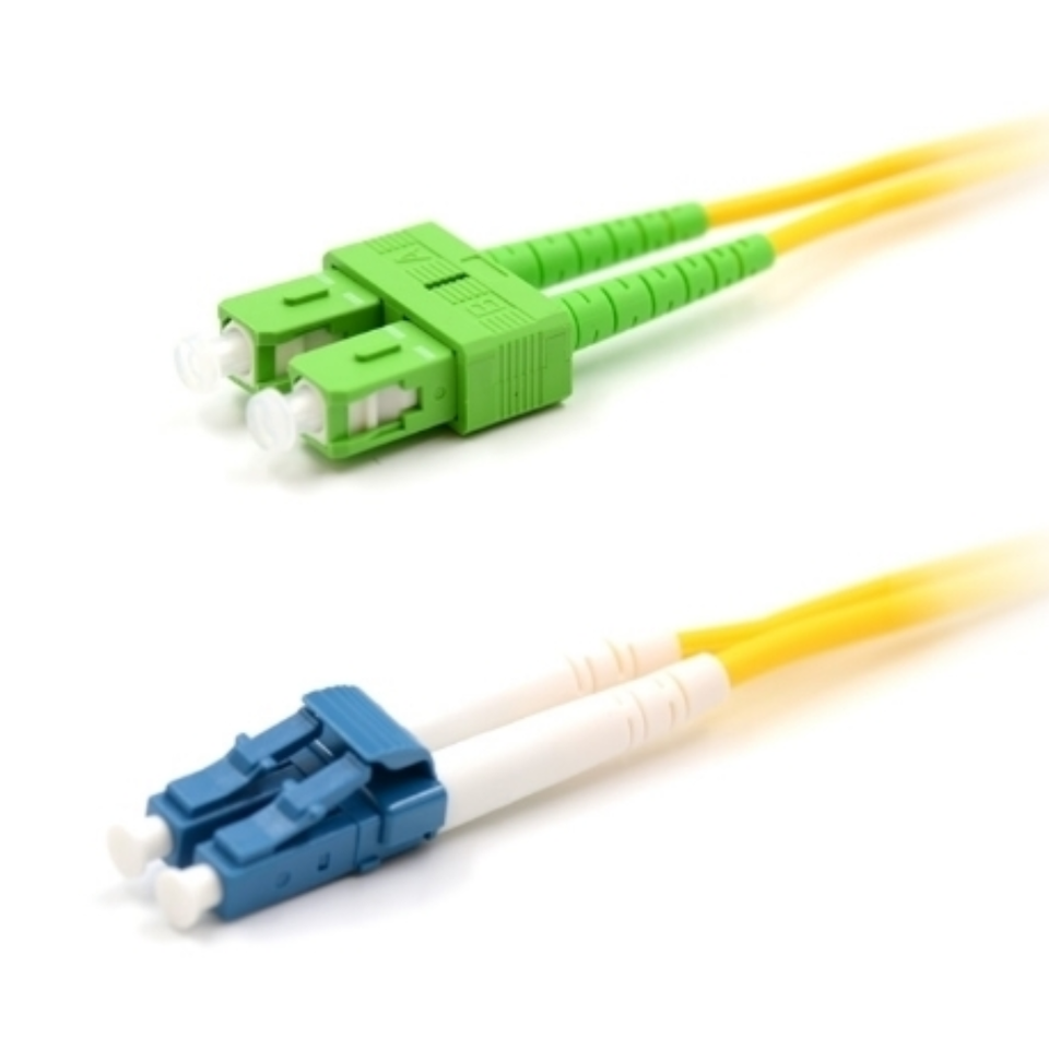 Multiple lengths of duplex single mode fiber patch cords ready for enterprise deployment
