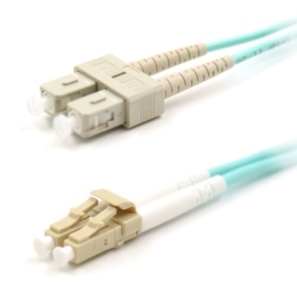 Multiple lengths of duplex multimode fiber patch cords ready for enterprise deployment