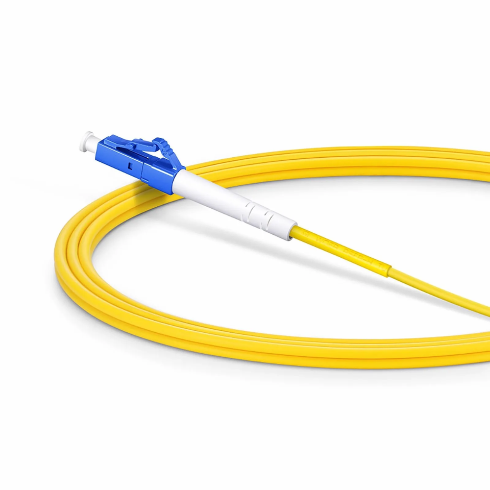 Various lengths of LC/UPC to LC/UPC single mode simplex fiber optic patch cords