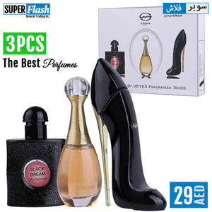 Last Day Sale 50% OFF 🔥 Eau De Parfum Spray for Women – 3 PCS The Best Perfumes