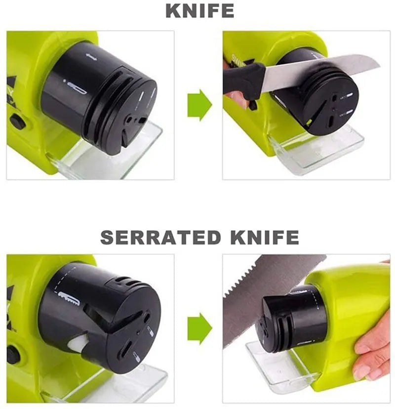 Last Day Sale 50% OFF 🔥 Automatic Electric Knife Sharpener Whetstone Motorized Kitchen