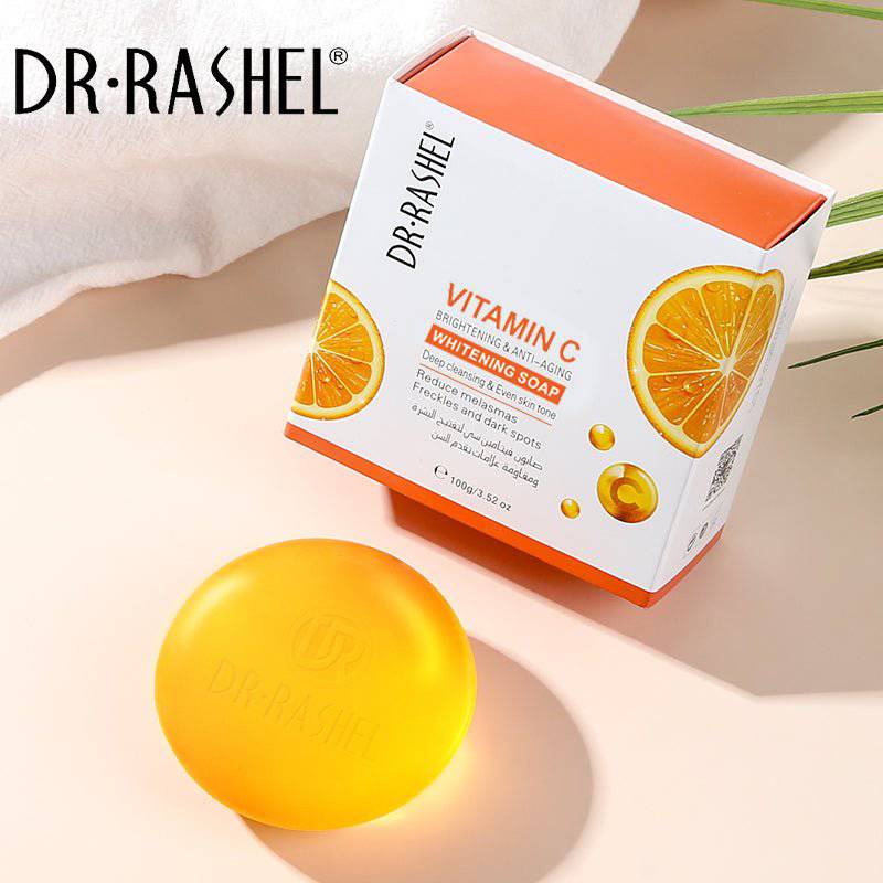 Last Day Sale 50% OFF 🔥 Anti Aging, Brightening & Whitening Soap with Vitamin-c by Dr.Rashel - 100gms